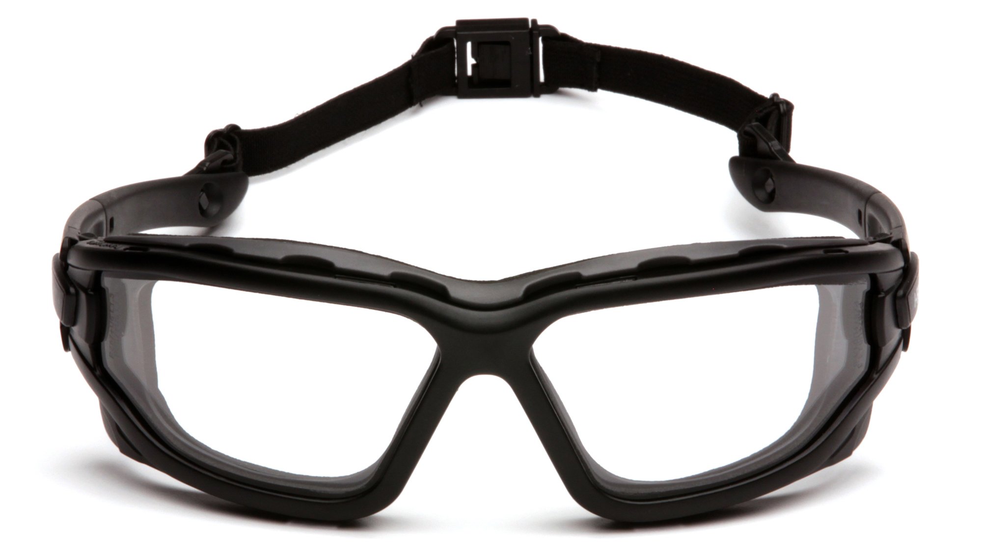 PYRAMEX I-Force Sporty Dual Pane Anti-Fog Goggle, Black Frame/Clear Anti-Fog Lens