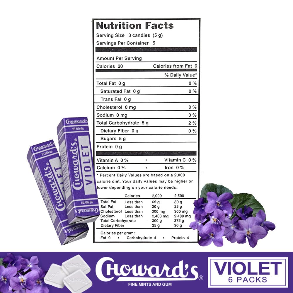 Violet Mints - Choward's (6 Pack)