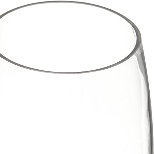 Carlisle FoodService Products Alibi Wine Glass Clear Glass for Restaurants, Catering, Kitchens, Plastic, 20 Ounces, Clear