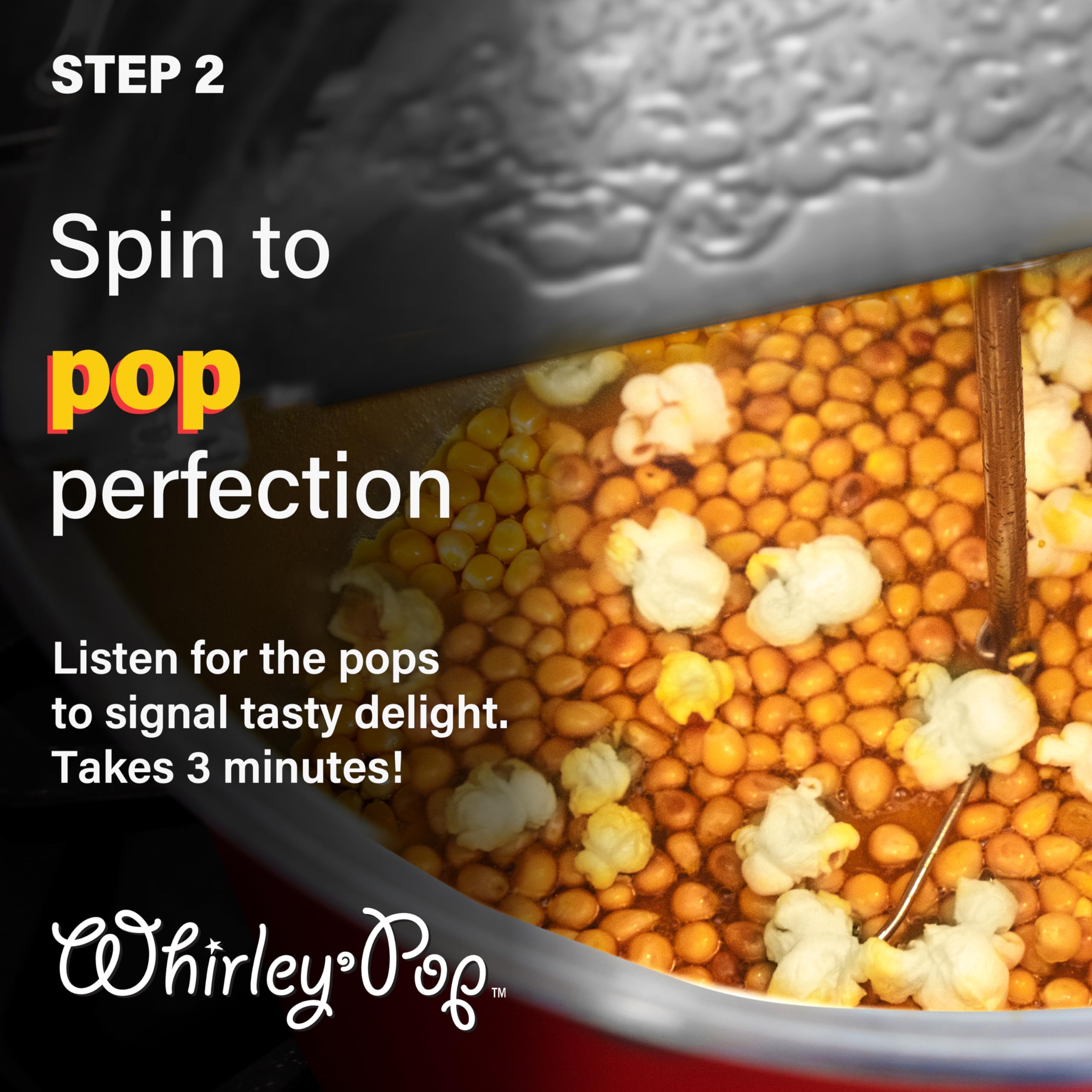 Original Whirley Pop Popcorn Maker - 6 Quart Stovetop Popcorn Popper With Five Popping Kits, Aluminum Popcorn Pot With Metal Gears, Wabash Valley Farms Stove Top Popcorn Maker, Popcorn Pan (Silver)