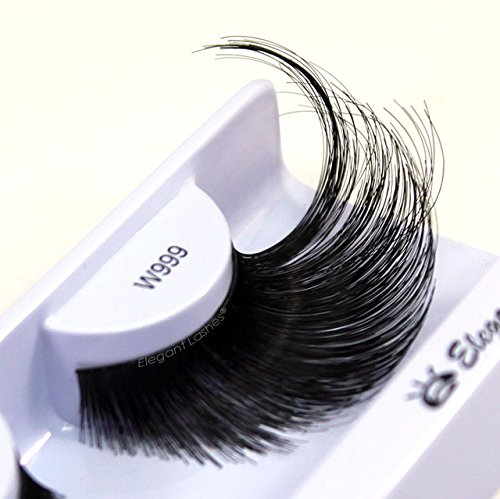 HALLOWEEN Pride Rainbow colorful parade false eyelashes (Black-Round)