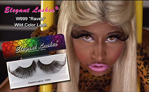 HALLOWEEN Pride Rainbow colorful parade false eyelashes (Black-Round)