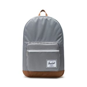 herschel pop quiz backpack, grey/tan, classic 22l