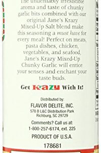 Jane's Krazy Chunky Mixed-Up Garlic Seasoning, 4.75 Ounce (Packing may vary)