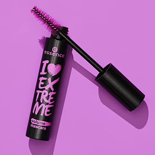 essence | I Love Extreme Volume Mascara | Paraben Free | Cruelty Free | Black (Pack of 1, Volume)