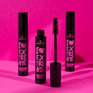 essence | I Love Extreme Volume Mascara | Paraben Free | Cruelty Free | Black (Pack of 1, Volume)