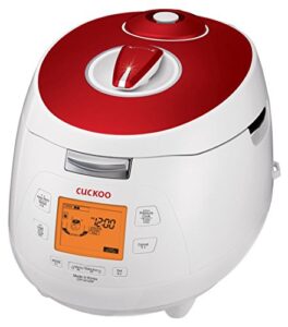 cuckoo crp-m1059f pressure rice cooker, 11.40 x 11.60 x 15.60 inches, red