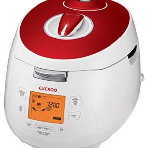 Cuckoo CRP-M1059F Pressure Rice Cooker, 11.40 x 11.60 x 15.60 inches, Red