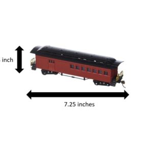 Bachmann Industries 1860 - 1880 Passenger Cars - Combine - Painted, Unlettered Red (HO Scale)
