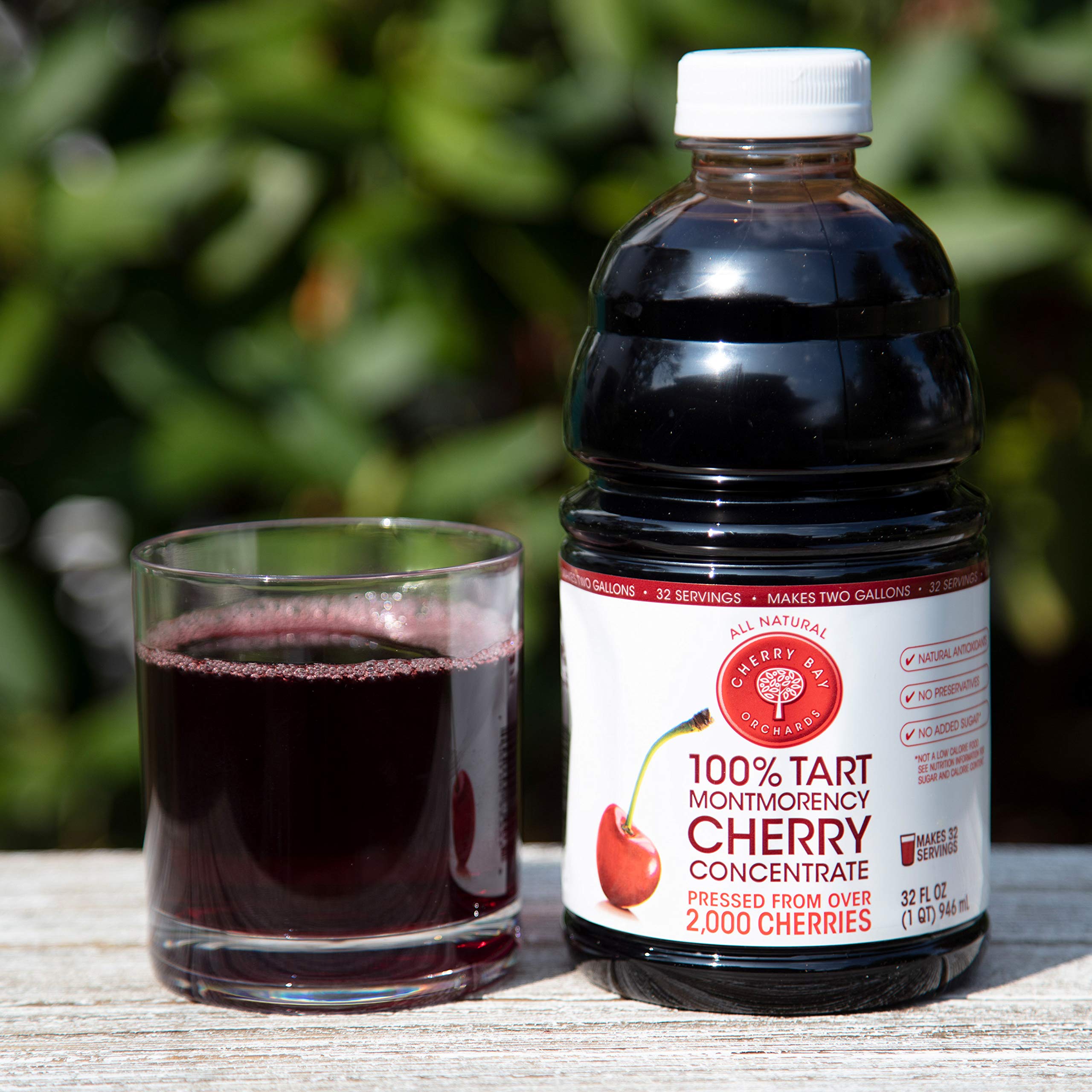 Cherry Bay Orchards Tart Cherry Concentrate - Natural Juice to Promote Healthy Sleep, 32oz Bottle