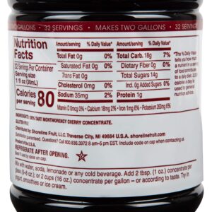 Cherry Bay Orchards Tart Cherry Concentrate - Natural Juice to Promote Healthy Sleep, 32oz Bottle