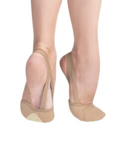 angelo luzio womens stretch canvas pleated half-sole dance slipper style 620a jazzy tan (numeric_9)