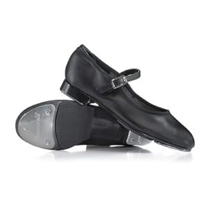 Theatricals Womens Slide Buckle Tap Shoes Black 07.0M T9200