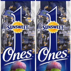 Sunsweet Gold Label Ones Super Select California Individually Wrapped Prunes 6.0 Ounces (Pack of 2)(Packaging May Vary)