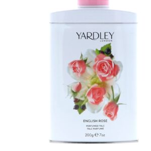 Yardley London Scented Talc Powder, English Rose Scent, 7 Oz/ 200 g