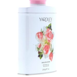 Yardley London Scented Talc Powder, English Rose Scent, 7 Oz/ 200 g