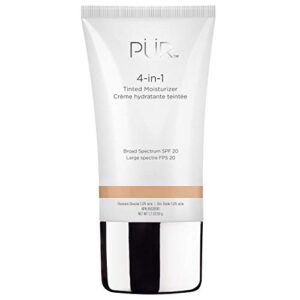 pÜr beauty 4-in-1 tinted moisturizer with spf 20 - vegan friendly - free of paraben, gluten & bpa - light, 1.7 ounce (pack of 1)