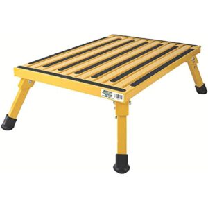 safety step xl-08c-y yellow x-large folding recreational step stool