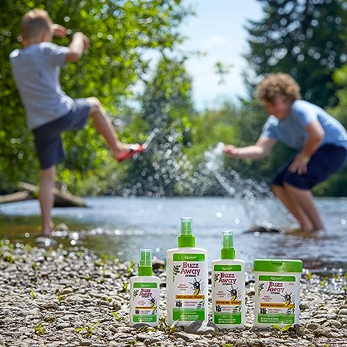 Quantum Health Buzz Away Extreme Insect Repellent DEET Free Cedarwood Lemongrass & Citronella Oil Outdoor Mosquito & Tick Bug Spray Powerful Plants Repel Bugs Off Your Skin, Safe for Kids - 8 Ounce