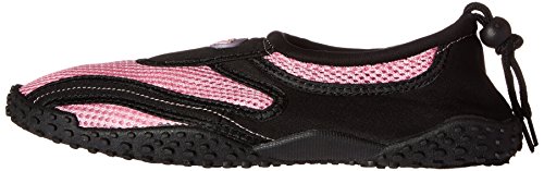 Womens Water Shoes Aqua Socks Pool Beach ,Yoga,Dance and Exercise (10, Black/Pink 1185L)