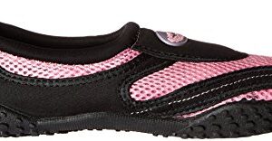 Womens Water Shoes Aqua Socks Pool Beach ,Yoga,Dance and Exercise (10, Black/Pink 1185L)