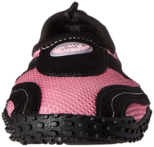 Womens Water Shoes Aqua Socks Pool Beach ,Yoga,Dance and Exercise (10, Black/Pink 1185L)