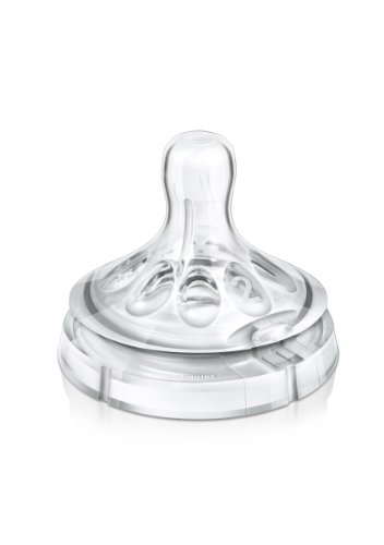 Philips AVENT BPA Free Natural Slow Flow Nipples, 2-Pack.