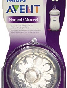 Philips AVENT BPA Free Natural Slow Flow Nipples, 2-Pack.