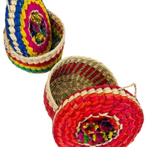 Leos Imports Handmade Mexican Palm Tortilla Basket, Tortillera Made in Mexico