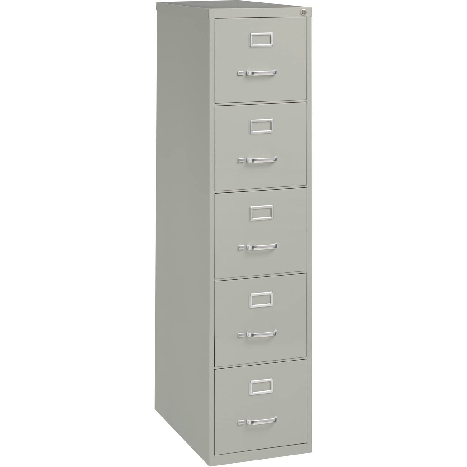 Lorell 48499 Vertical File, 5-Drawer, Ltr, 15-Inch x26-1/2-Inch x61-3/8-Inch , Lt Gray