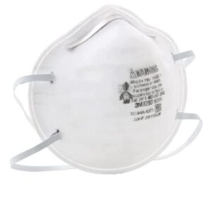 3M N95 Particulate Respirator 8200, 160/Case, Disposable, Sweeping, Sanding, Grinding, Sawing, Bagging, Dust, 8 Packs of 20 Respirators