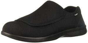 propét women's cush 'n foot slipper, black, 8