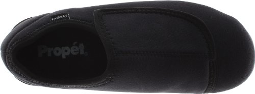 Propét Womens Cush 'N Foot Slipper, Black, 9 US