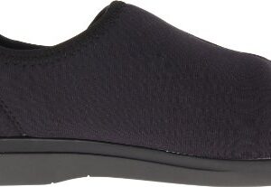 Propét Womens Cush 'N Foot Slipper, Black, 9 US