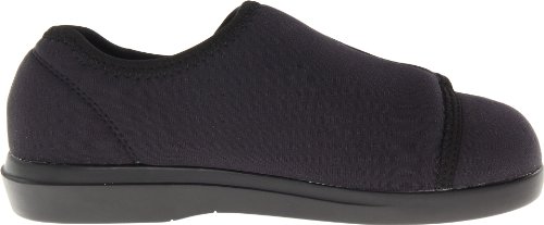 Propét Womens Cush 'N Foot Slipper, Black, 9 US