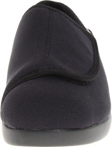 Propét Womens Cush 'N Foot Slipper, Black, 9 US