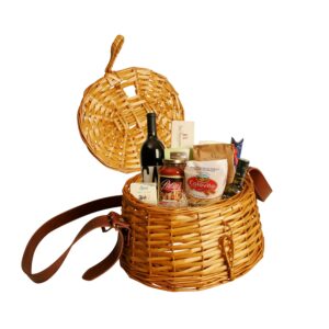 wald imports willow creel - rattan basket - woven baskets for storage - decorative wicker baskets
