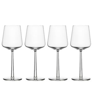 iittala essence red wine glasses, set of 4, clear
