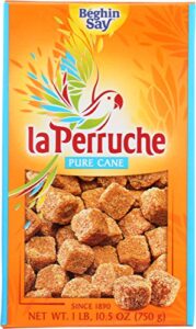 la perruche pure cane brown sugar cubes (750g/1.65lb box) | ideal sugar cubes for coffee | pack of 1