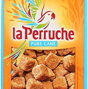 La Perruche Pure Cane Brown Sugar Cubes (750g/1.65lb box) | Ideal Sugar Cubes for Coffee | Pack of 1