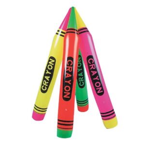rhode island novelty 44" neon crayon inflate – one piece