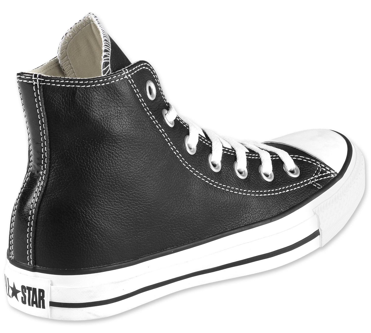 Converse Unisex Chuck Taylor All Star Leather High Top Shoe Black 11 M US, 13 Women/11 Men