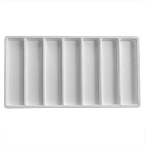 display and fixture store white 7 compartment jewelry tray insert