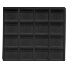 display and fixture store half size 16 compartment tray insert