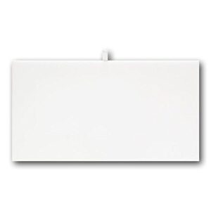 white leather display pad ~ 14 1/8" x 7 5/8"