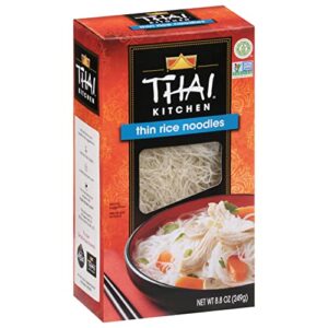 thai kitchen gluten free thin rice noodles, 8.8 oz