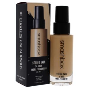 Smashbox Studio Skin 24hr Hydra Foundation Oil Free # 1.2 Warm 1.0 Oz (Fair Light)