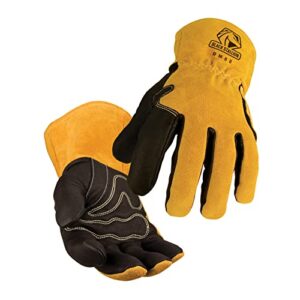 revco industries bm88l bsx bm88 extreme pig skin mig welding gloves, large