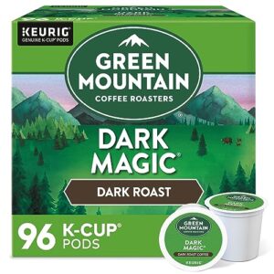 green mountain coffee roasters dark magic coffee, keurig single-serve k-cup pods, dark roast, 24 count (pack of 4)