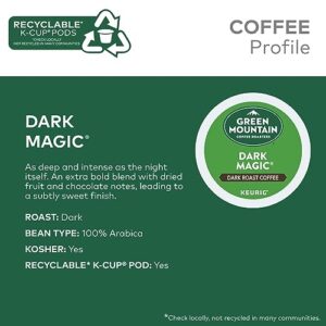 Green Mountain Coffee Roasters Dark Magic Coffee, Keurig Single-Serve K-Cup pods, Dark Roast, 24 Count (Pack of 4)